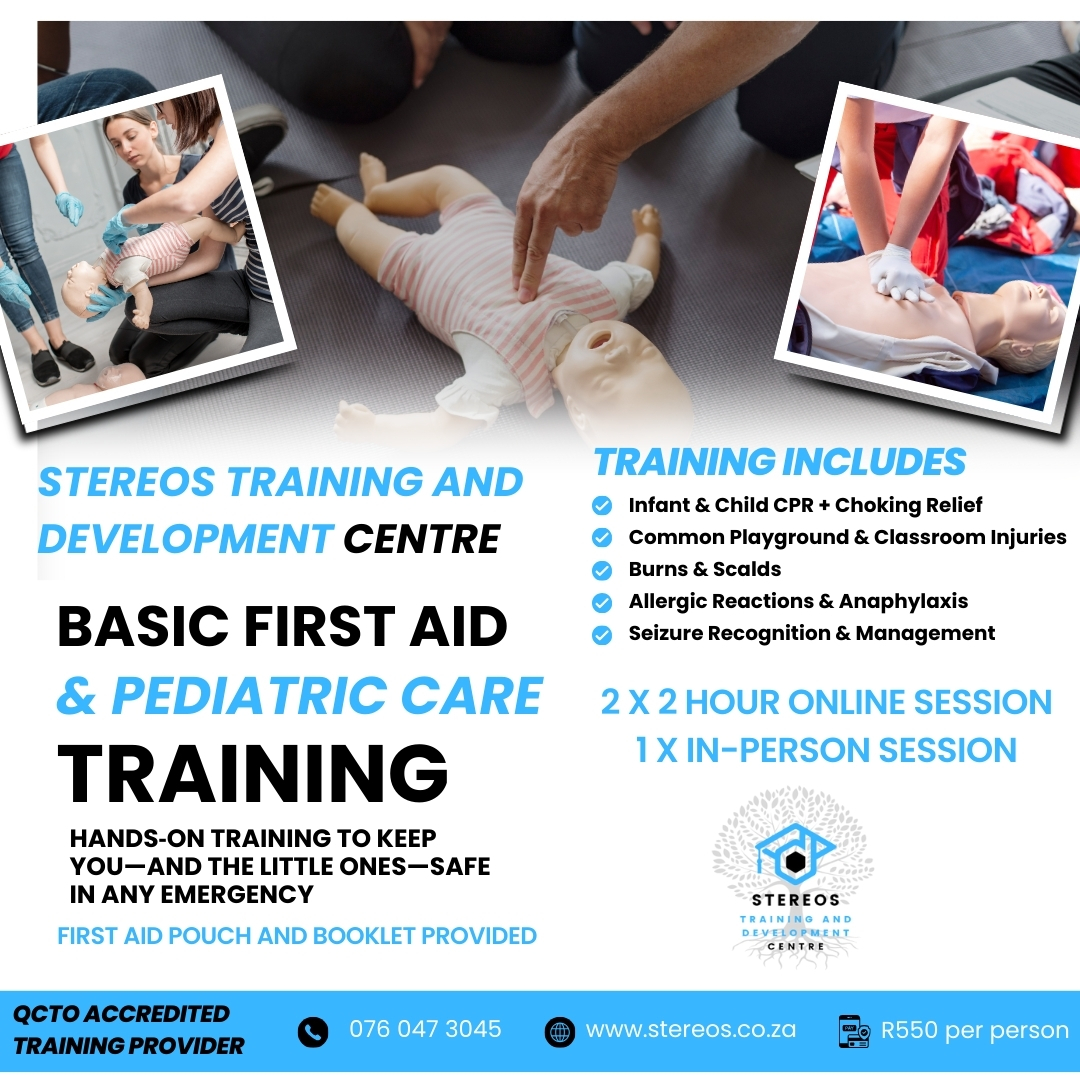 Stereos Training and Development Centre - Basic First Aid and Pediatric First Aid training
